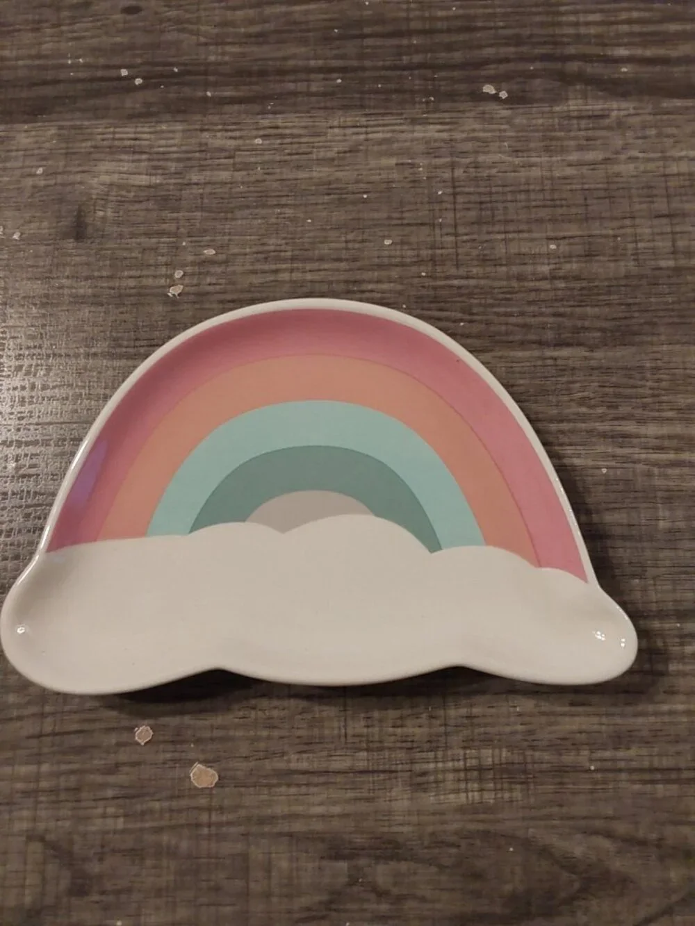 RAINBOW TRINKET PLATE ADORABLE, NEW WITH TAGS